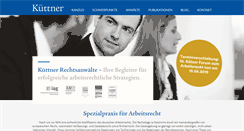 Desktop Screenshot of kuettner-rechtsanwaelte.de