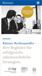 Mobile Screenshot of kuettner-rechtsanwaelte.de