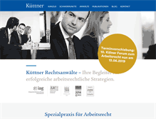 Tablet Screenshot of kuettner-rechtsanwaelte.de